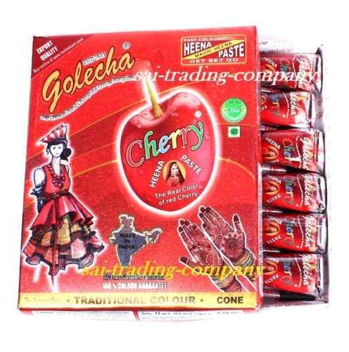 buy Golecha Cherry Henna Cone in UK & USA