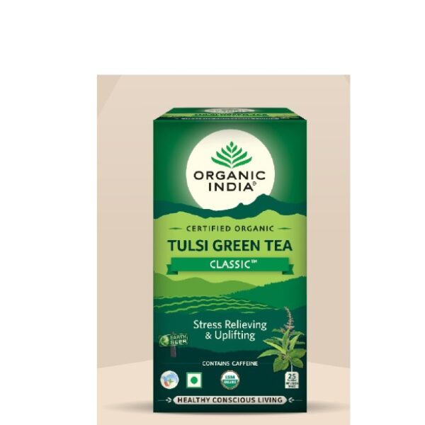 buy Organic India Tulsi Green Tea Classic in UK & USA
