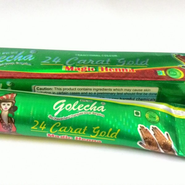 buy Golecha 24 Carat Gold Magic Henna Green Tubes (Pack of 12) in UK & USA