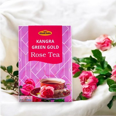 buy Kangra Green Gold Rose Tea 100 gms in UK & USA