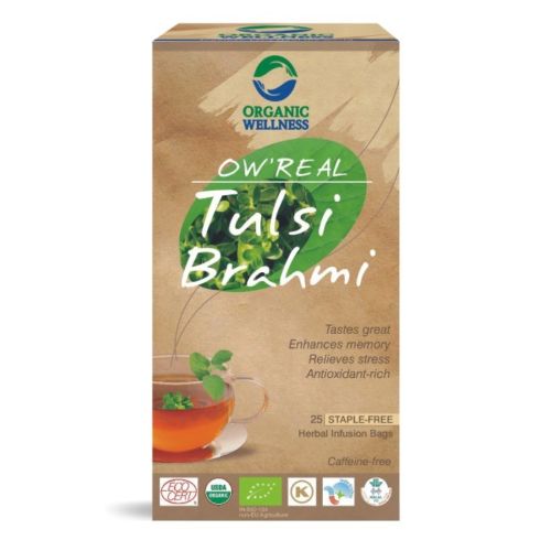 buy Organic Wellness Tulsi Brahmi Green Tea Bags in UK & USA