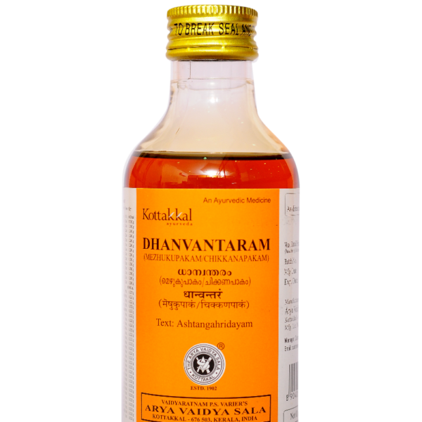 buy Arya Vaidya Sala  Ayurvedic Dhanvantaram Mezhukupakam Tailam 200ml in UK & USA