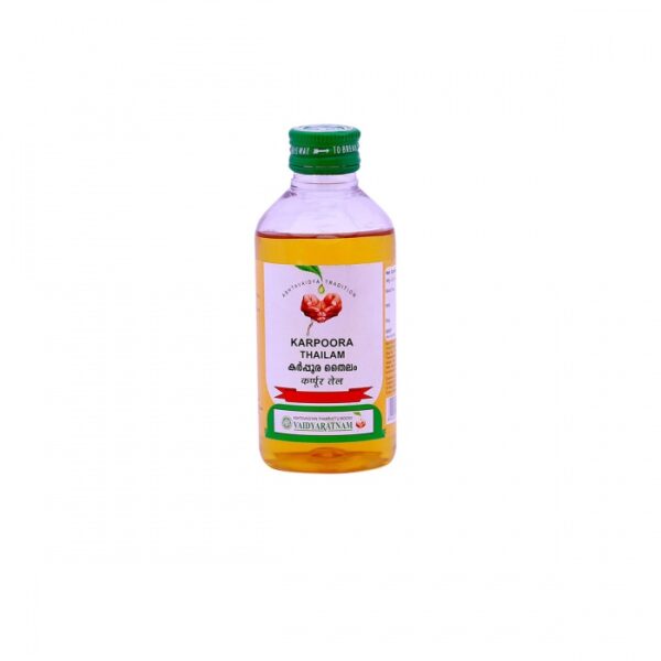 buy Vaidyaratnam Karpooradi/Karpoora Thailam/Oil in UK & USA