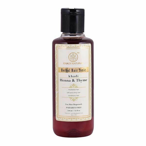 buy Khadi Natural Henna & Thyme Hair Tonic Oil in UK & USA