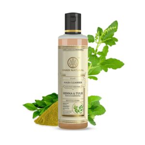 Khadi Natural Henna Tulsi Extra Conditioning Shampoo SLS / PARABEN FREE