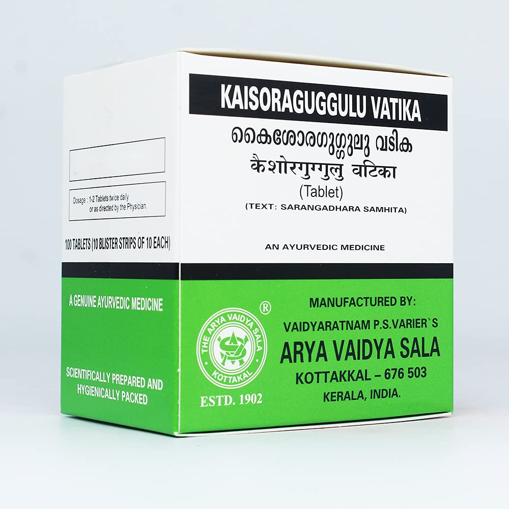 Arya Vaidya Sala Kaisora Guggulu Vatika Tablets