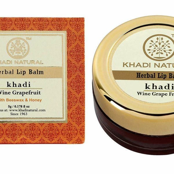 buy Khadi Natural Herbal Lip Balm (Wine Grapefruit Flavour) in UK & USA