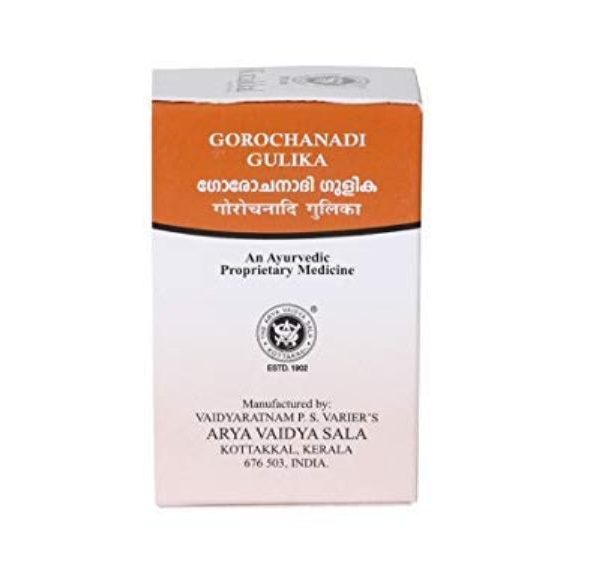 buy Arya Vaidya Sala Gorochanadi Gulika Tablet in UK & USA