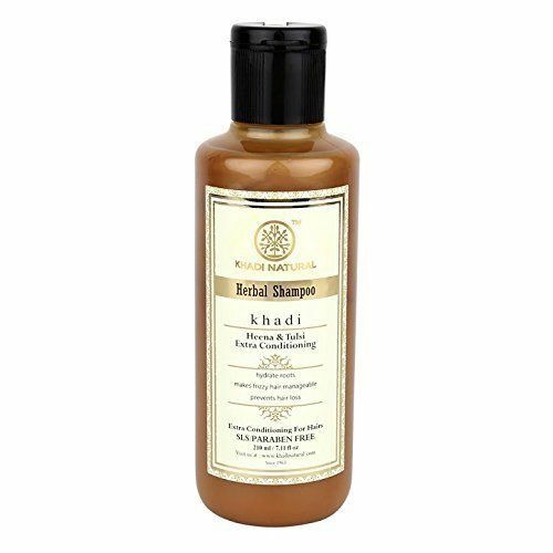 buy Khadi Natural Henna Tulsi Extra Conditioning Shampoo SLS / PARABEN FREE in UK & USA