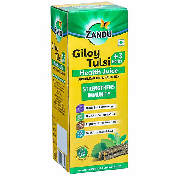 buy Zandu Giloy Tulsi +3 Herbs Health Juice in UK & USA
