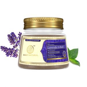 Khadi Natural Lavender & Basil Bath Salt