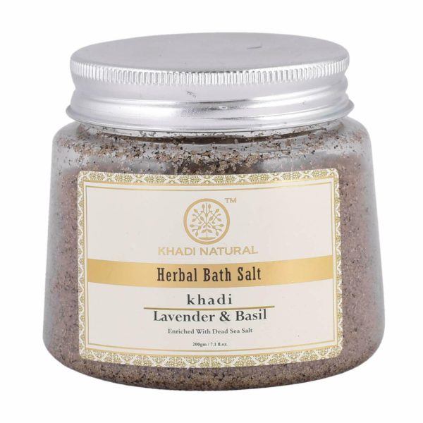 buy Khadi Natural Lavender & Basil Bath Salt in UK & USA