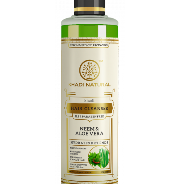 buy Khadi Natural Neem & Aloevera Shampoo – (SLS/Paraben Free) in UK & USA
