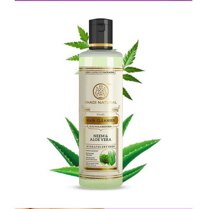 buy Khadi Natural Neem & Aloevera Shampoo – (SLS/Paraben Free) in UK & USA