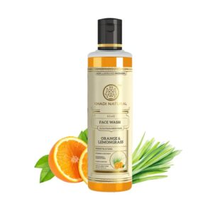 Khadi Natural Orange & Lemongrass Face Wash - SLS & Paraben Free