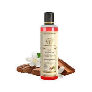 Khadi Natural Sandalwood Cooling & Soothing Massage Oil (Paraben Free)