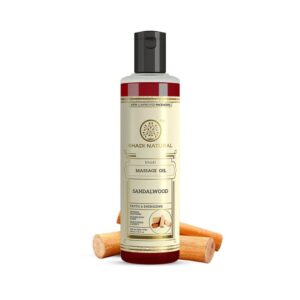 Khadi Natural Sandalwood Cooling Mind & Body Massage Oil