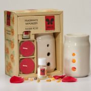 buy Iris Fragrance Amber Rose Vaporizer 2 Tealights with 5ml Oil in UK & USA