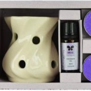buy Iris Fragrance Lavender Vaporizer 2 Tealights with 10ml Oil in UK & USA