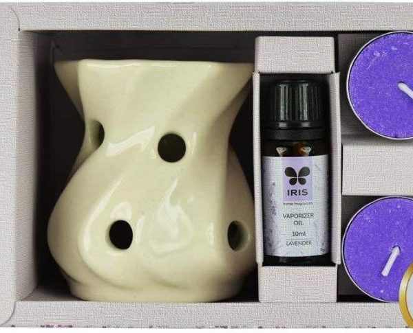 buy Iris Fragrance Lavender Vaporizer 2 Tealights with 10ml Oil in UK & USA