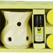 buy Iris Fragrance Lemon Grass Vaporizer 2 Tealights with 10ml Oil in UK & USA