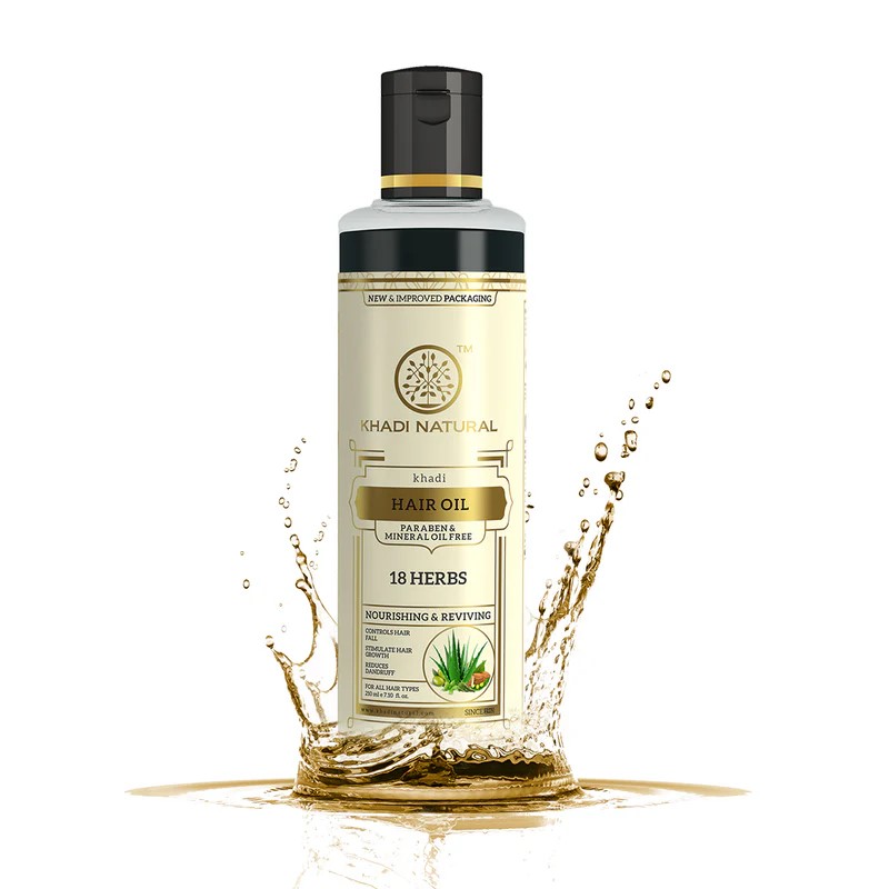 buy Khadi Natural 18 Herbs Hair Oil ( Paraben Free ) in UK & USA