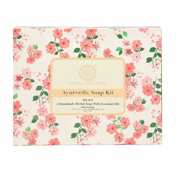 buy Khadi Natural Ayurvedic Soap Kit Set of 4 (A Handmade Soap With Essential Oils) in UK & USA
