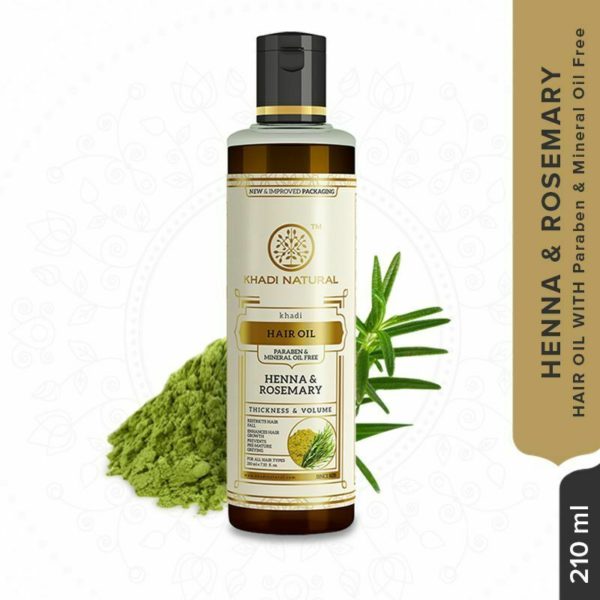 buy Khadi Natural Ayurvedic Henna & Rosemary Hair Oil ( Paraben Free ) in UK & USA