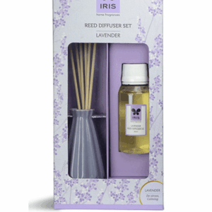 Iris Home Fragrance New Lavender Reed Diffuser Set With Diffuser Oil