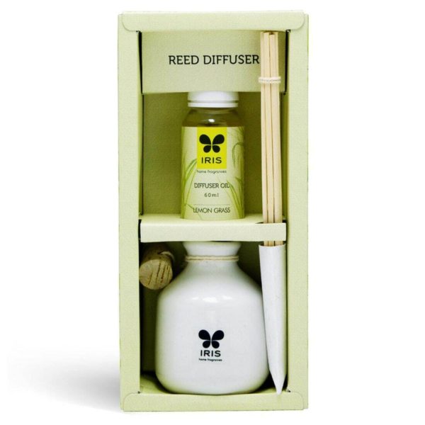 buy Iris Reed Diffuser With Ceramic Pot Lemon Grass in UK & USA