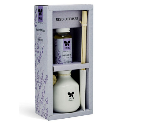 buy Iris Lavender Fragrance Reed Diffuser with Ceramic Pot in UK & USA