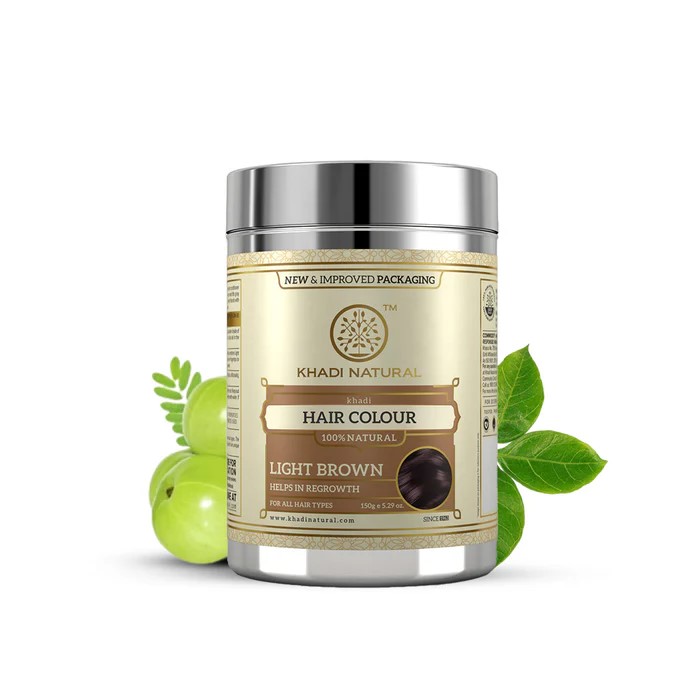 buy Khadi Natural Light Brown Herbal Hair Colour in UK & USA