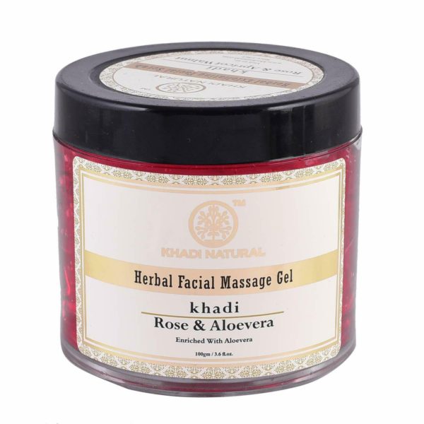 buy Khadi Natural Rose & Aloe Vera Herbal Face Massage Gel in UK & USA