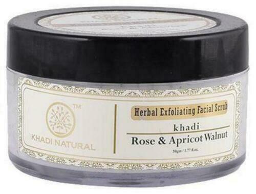 buy Khadi Natural Rose, Apricot & Walnut Facial Scrub in UK & USA