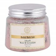buy Khadi Natural Rose & Geranium with Rose Petals Bath Salt in UK & USA