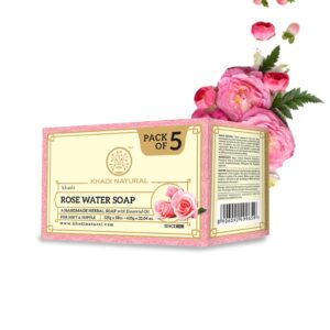 Khadi Natural Ayurvedic Rosewater Soaps Combo