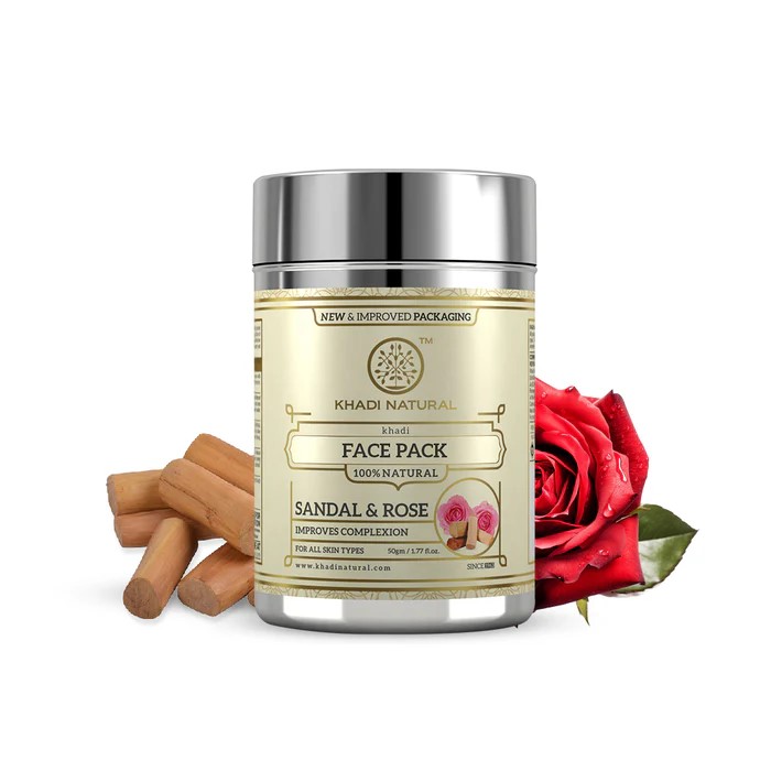 buy Khadi Natural Sandal & Rose Face Pack in UK & USA