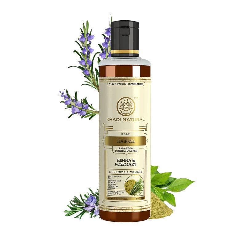 buy Khadi Natural Ayurvedic Henna & Rosemary Hair Oil ( Paraben Free ) in UK & USA