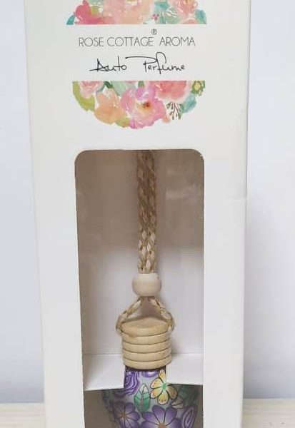 buy Mr. Aroma Rose Cottage Aroma Auto Perfume Sandal Hanging Car Diffuser in UK & USA