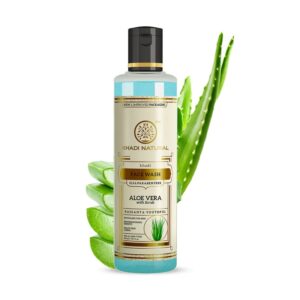 Khadi Natural Aloevera Face Wash With Scrub (SLS & Paraben Free)