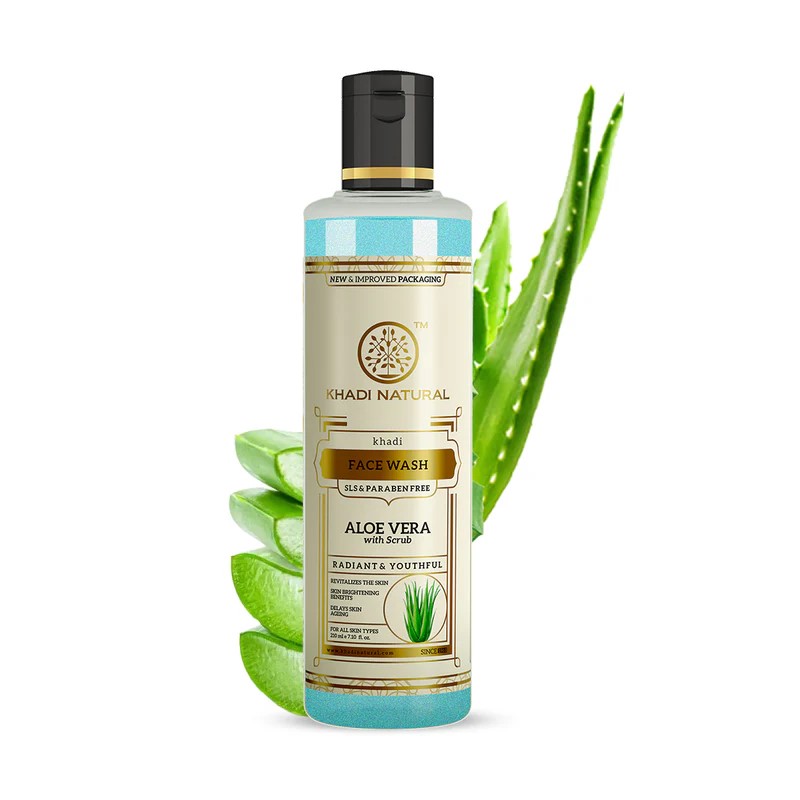 buy Khadi Natural Aloevera Face Wash With Scrub (SLS & Paraben Free) in UK & USA