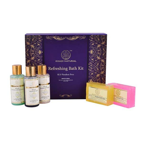 buy Khadi Natural Ayurvedic Refreshing Bath Kit in UK & USA