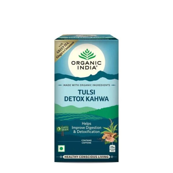 buy Organic India Tulsi Detox Kahwa Tea Bags in UK & USA