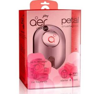 Godrej Aer Click Gel Petal Crush Pink Car Freshener